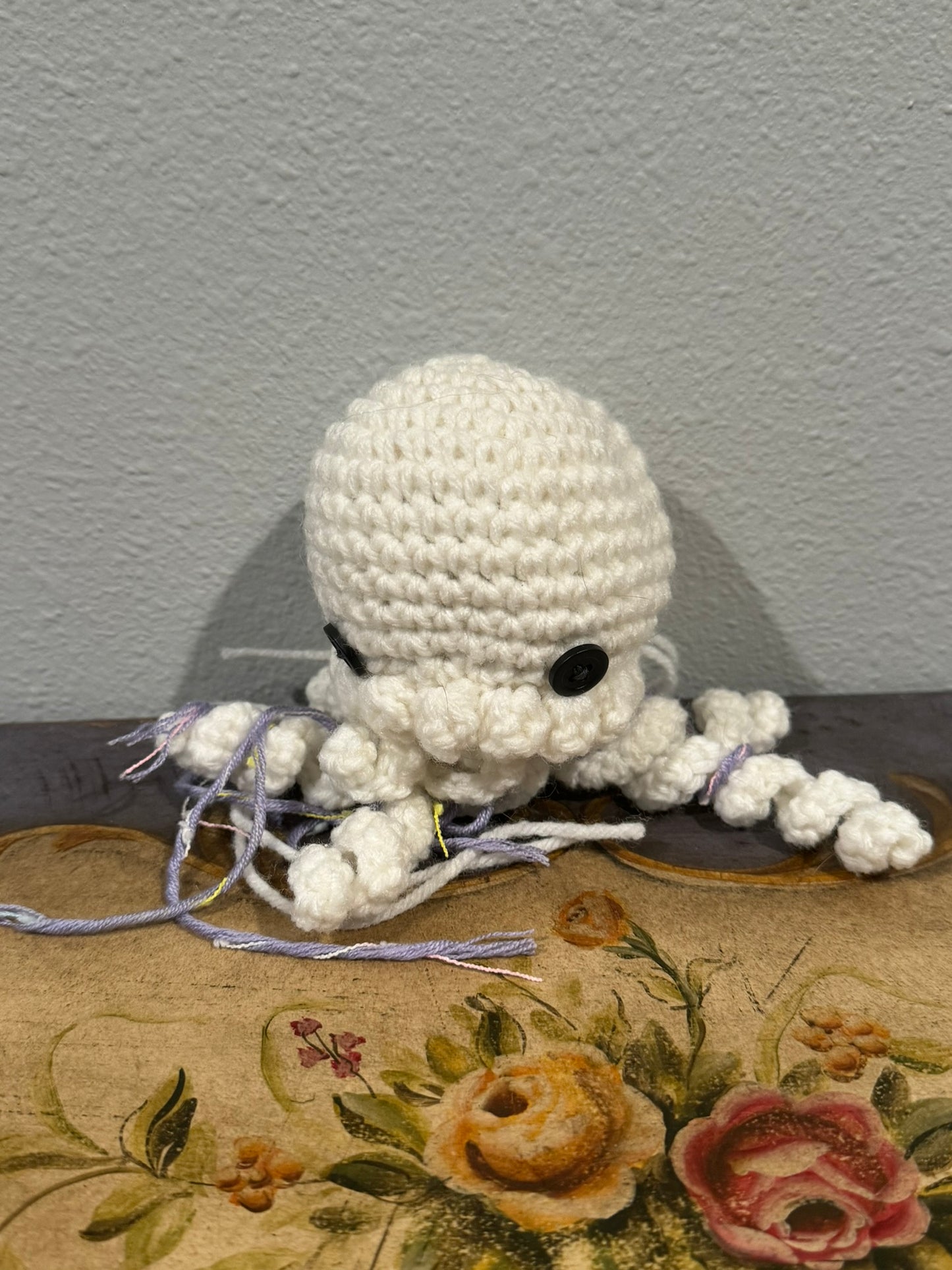 Crocheted White Octopus