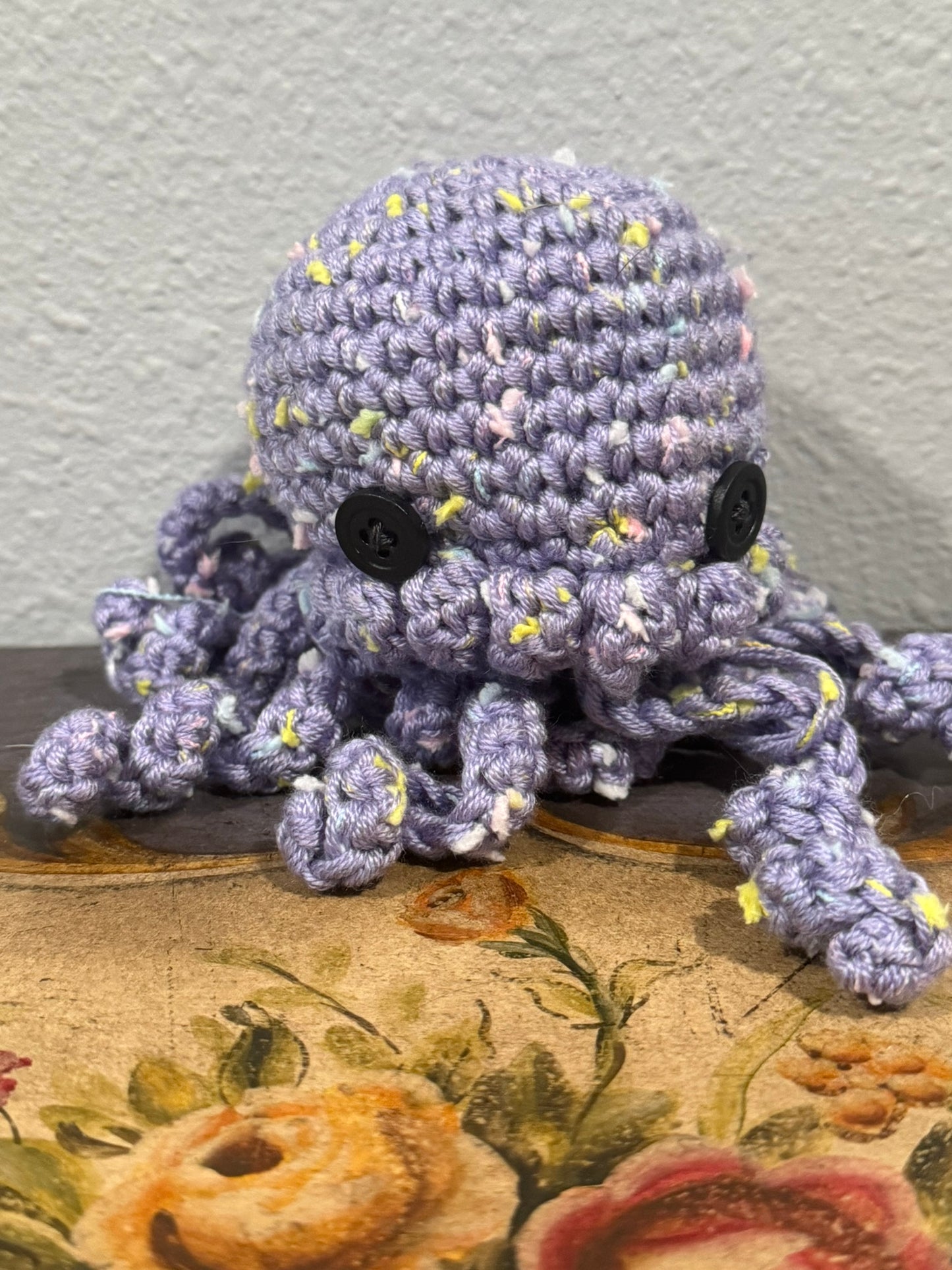 Crocheted Purple Octopus