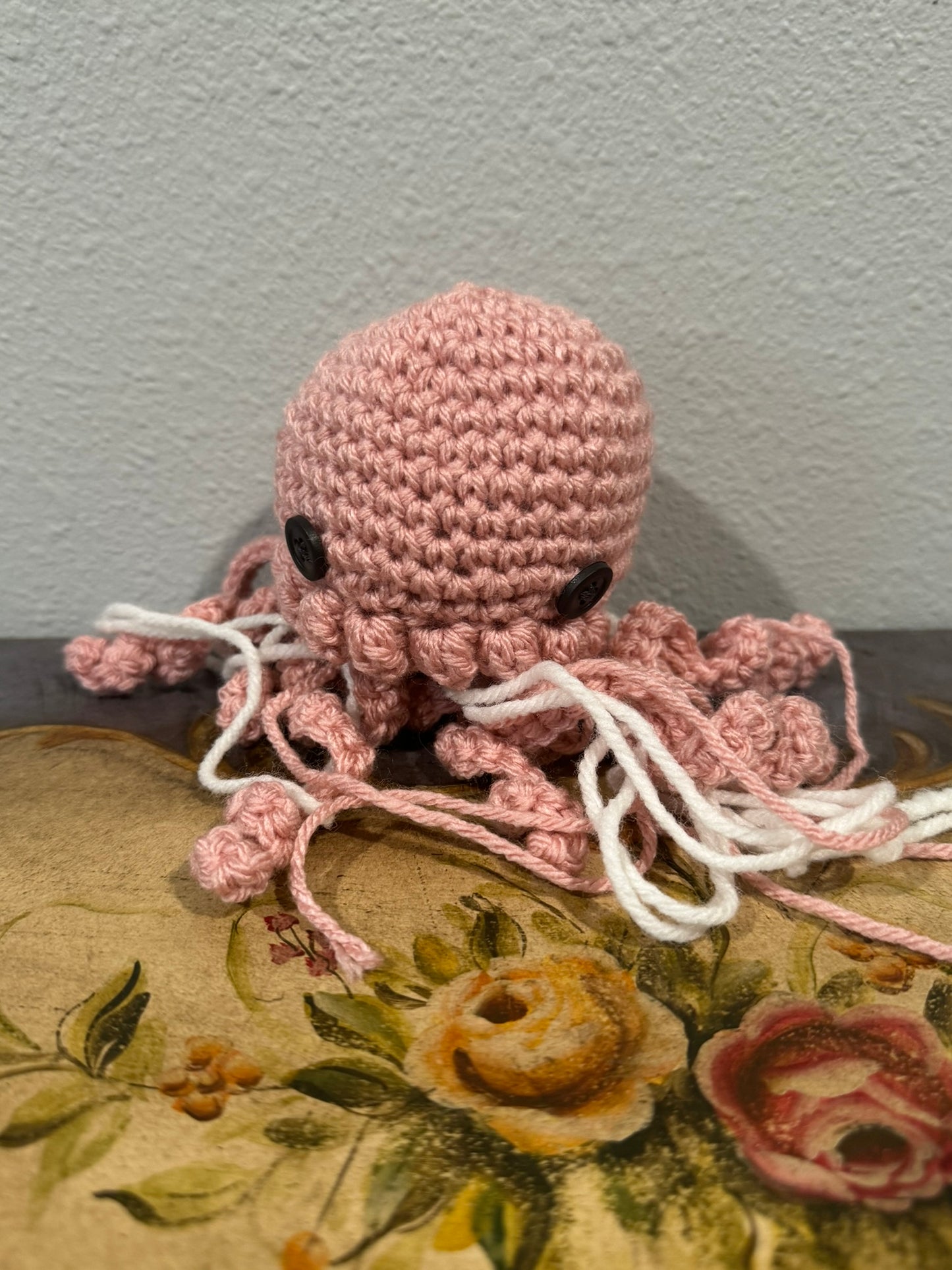 Crocheted Pink Octopus