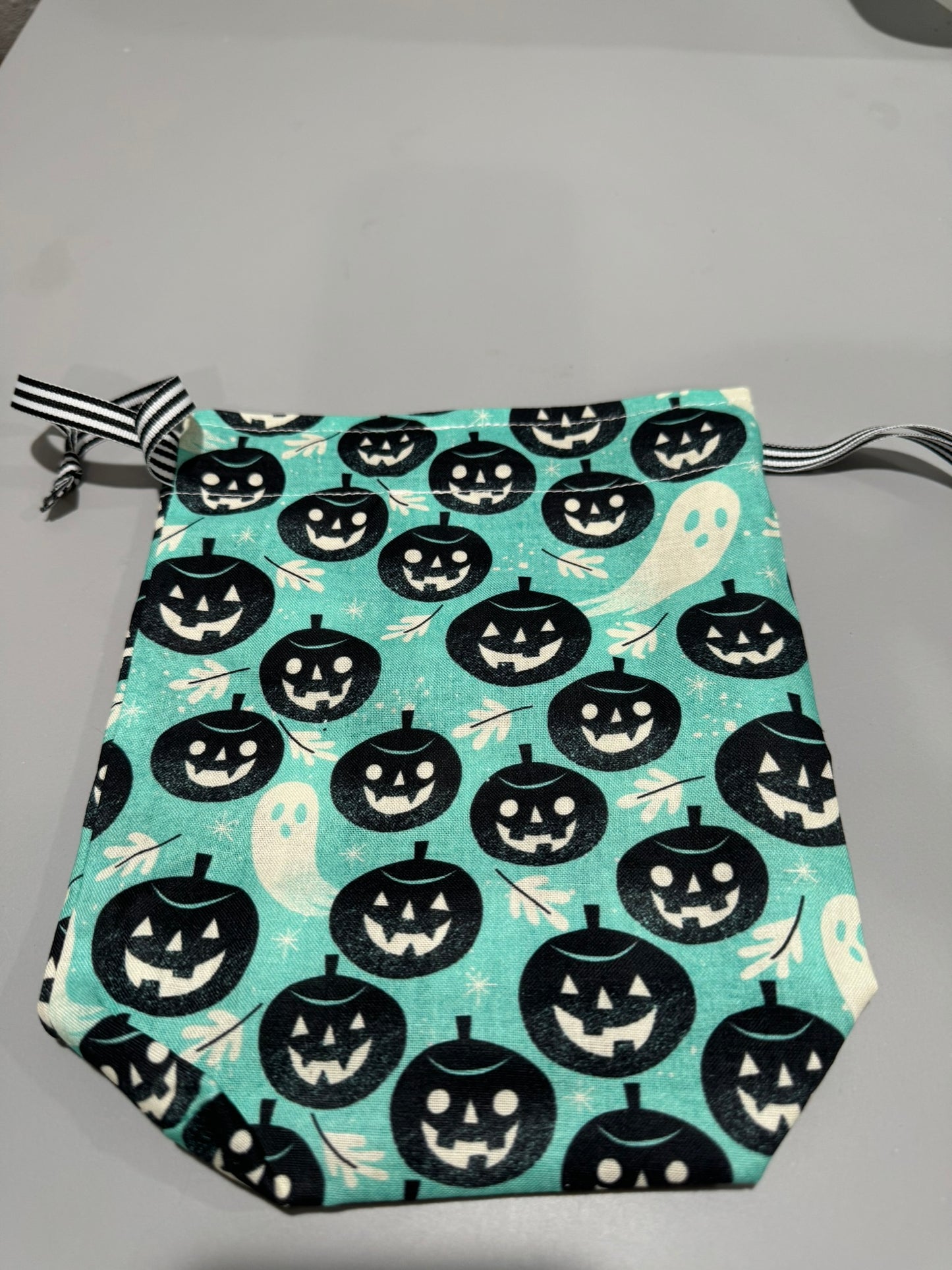 Large Blue Pumpkin Treat Bag