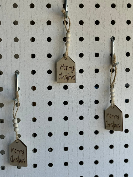 Wood Burned Christmas Tags