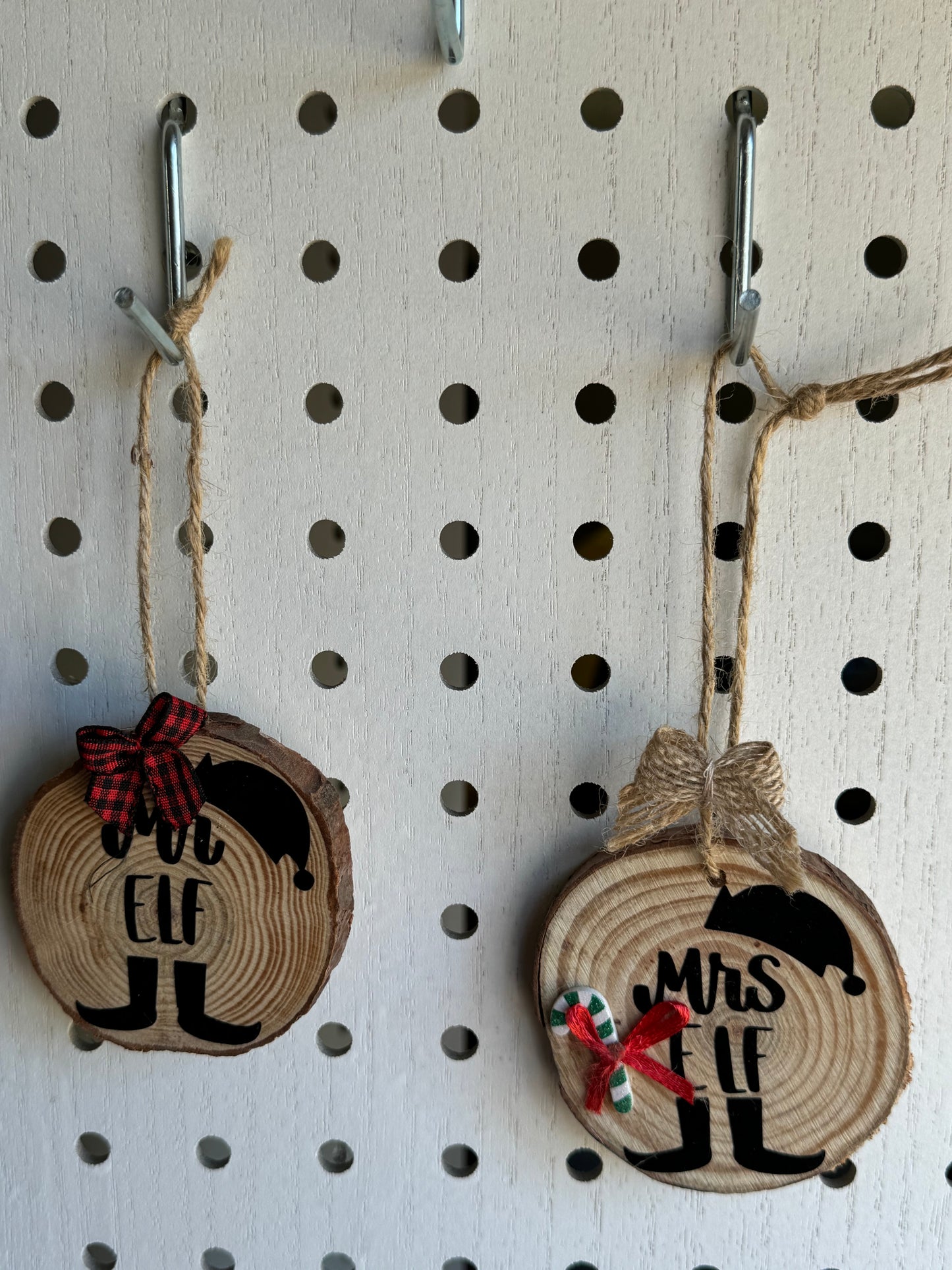 Mr. and Mrs. Elf Ornaments Set of 2