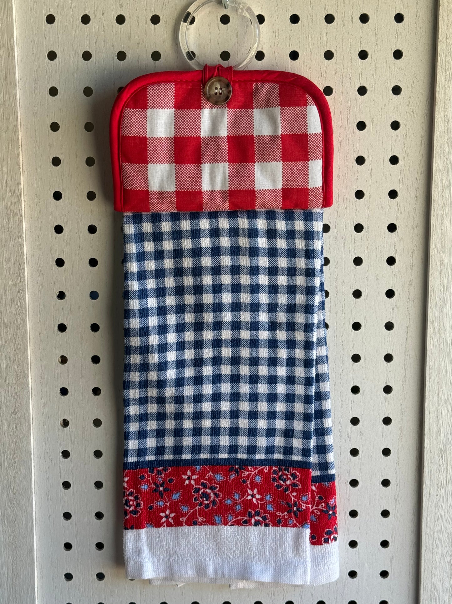 Red/White/Blue Kitchen towel-Oven Mitt