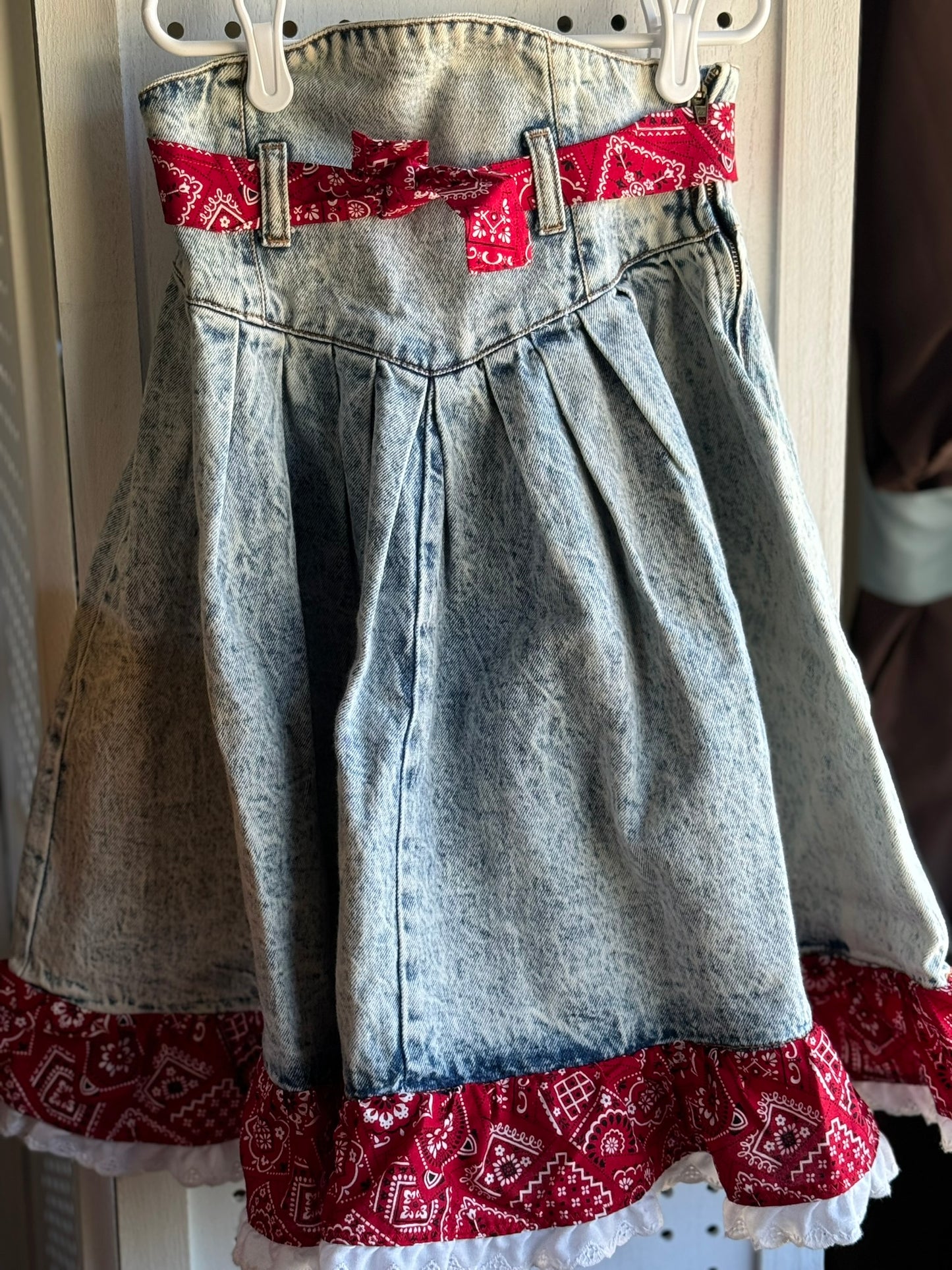 Stone Washed Kids Skirt