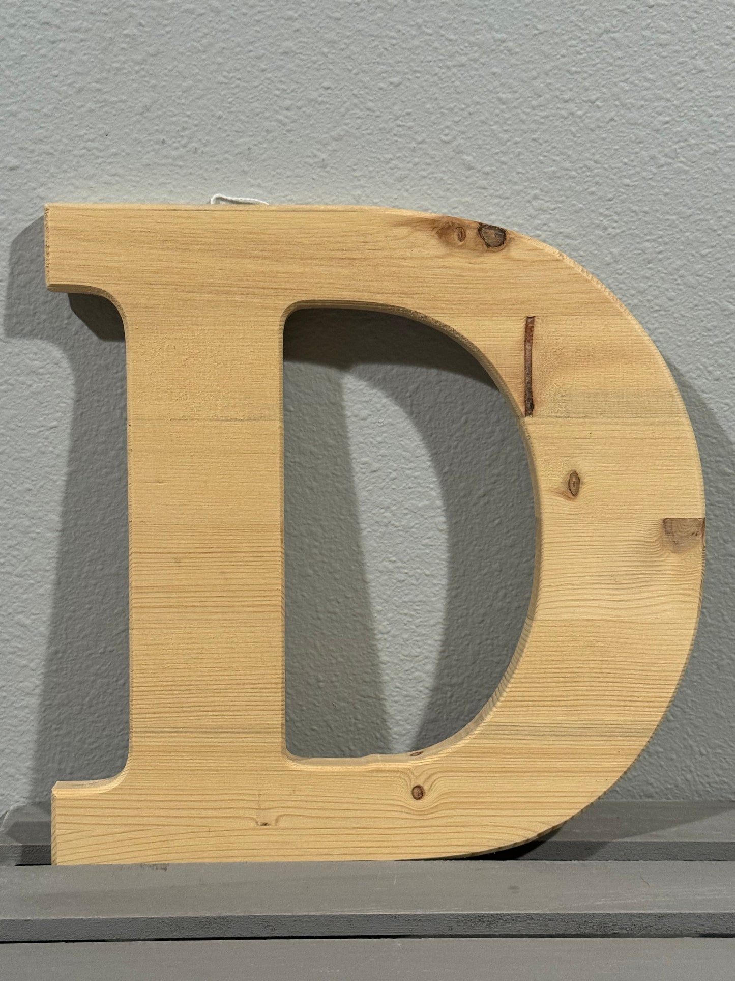 Wooden Letter D