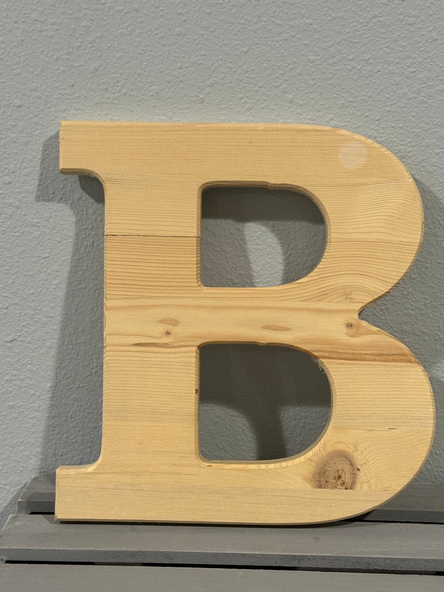 Wooden Letter B