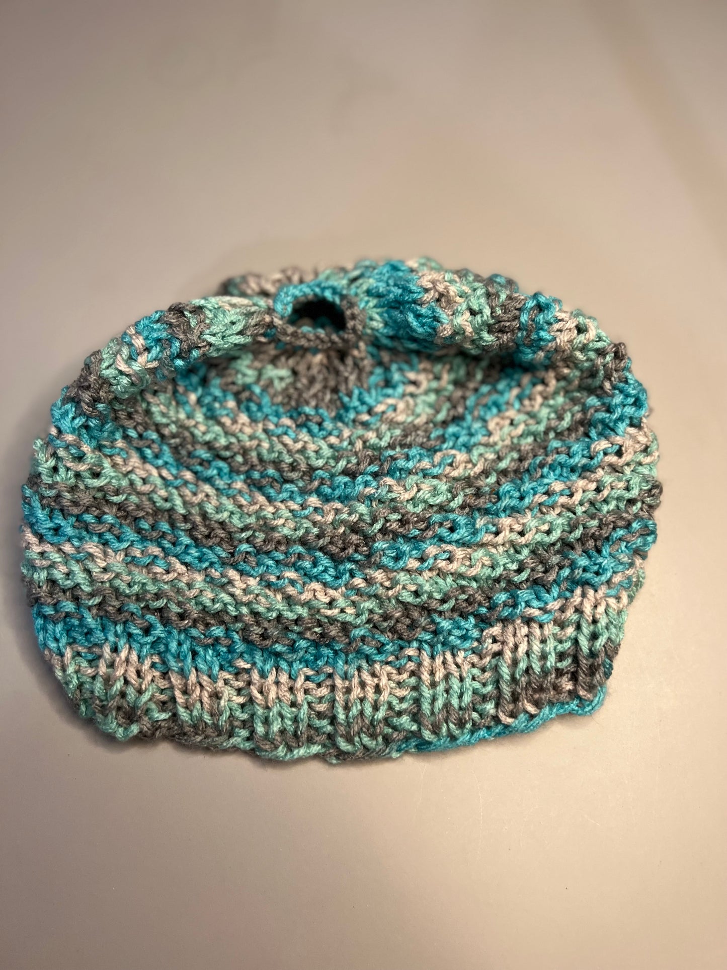 Crochet Girl's Ponytail Hat