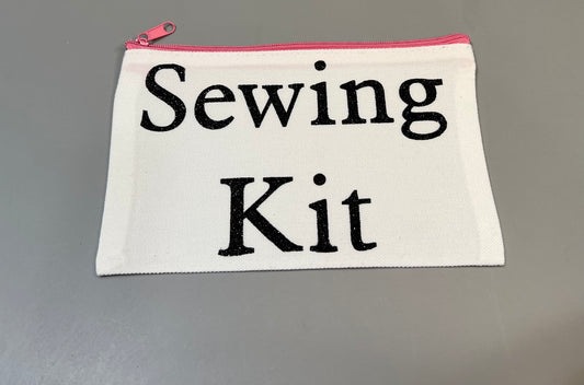 Canvas Bag: Sewing Kit Black Lettering